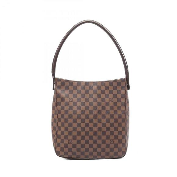 LOUIS VUITTON Brown Damier Leather Looping GM Shoulder Bag - Picture 1 of 11